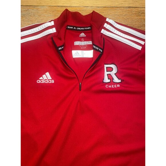 Adidas Red Rutgers Cheer Climalite Long Sleeve Pullover - Picture 2 of 5